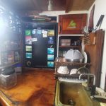 Cuisine à disposition pour un long séjour en trimaran
